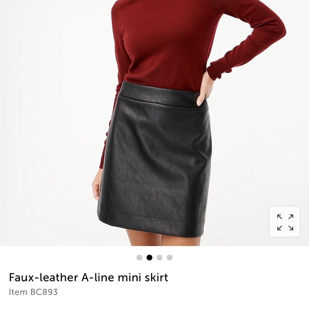 Faux Leather Skirt